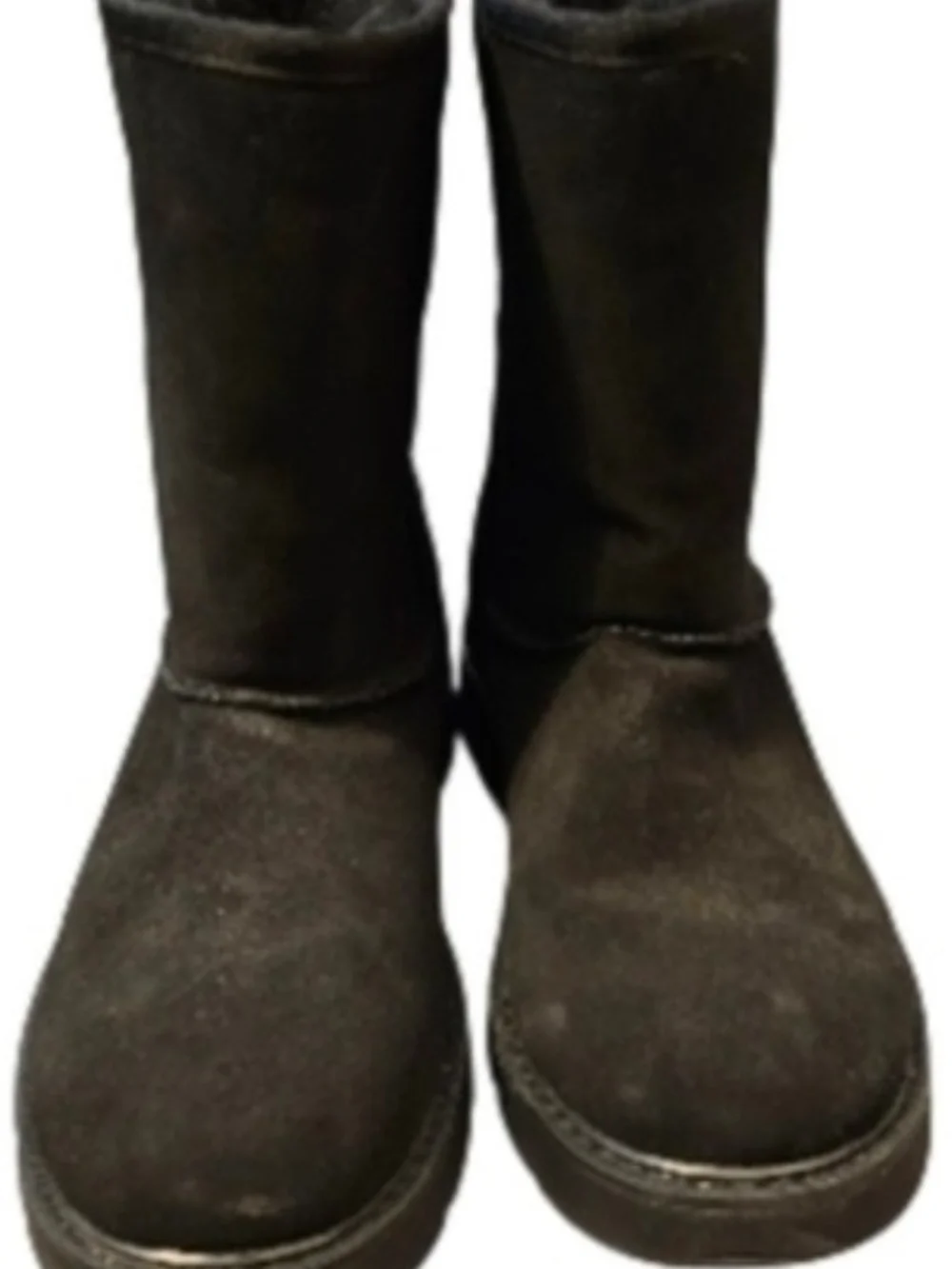 Skechers Slip-ins Cozy Camp Black Suede Winter Boots Memory Foam Women's